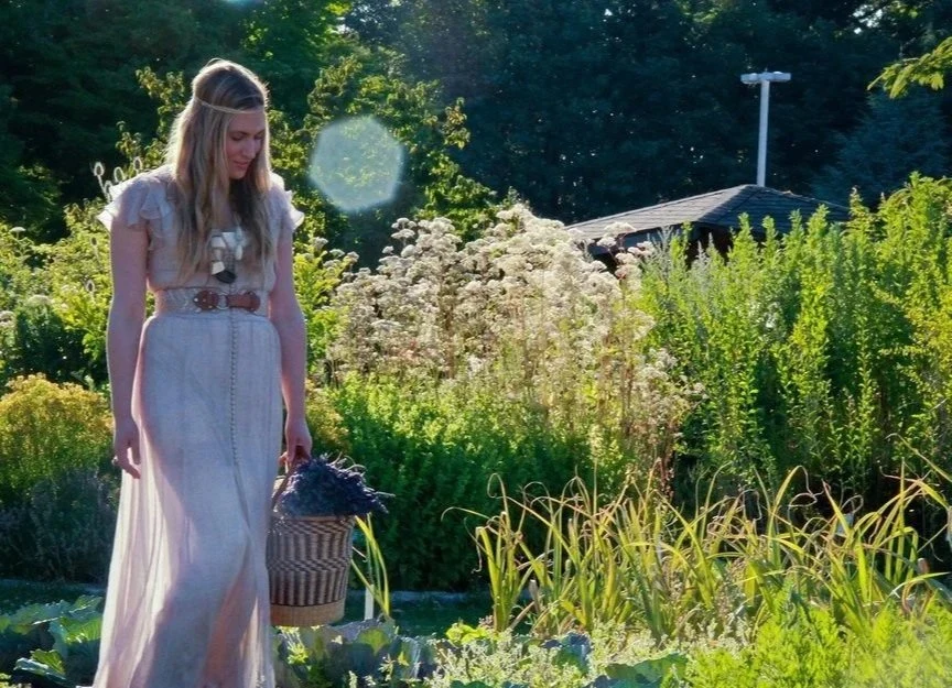 Michele in the Bastyr University medicinal gardens, circa 2012